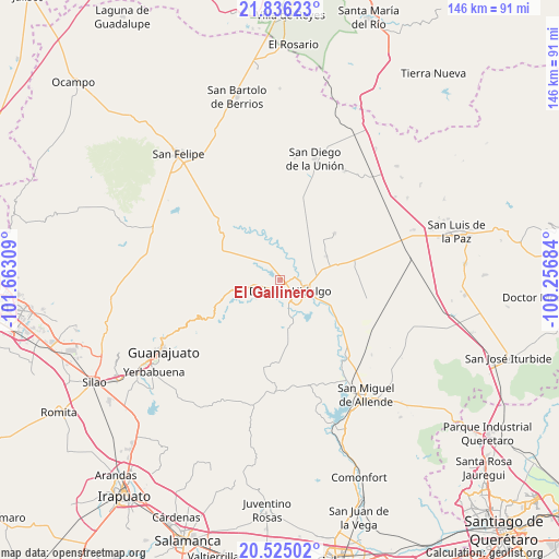 El Gallinero on map