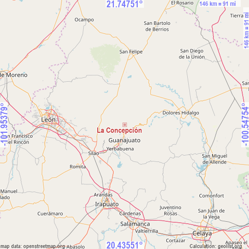 La Concepción on map