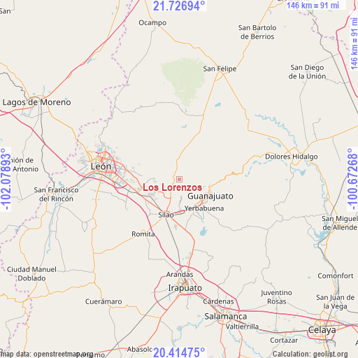 Los Lorenzos on map