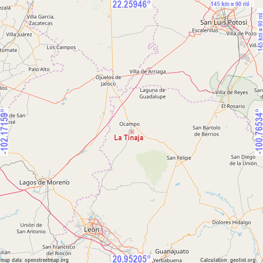 La Tinaja on map