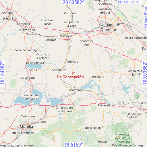 La Concepción on map