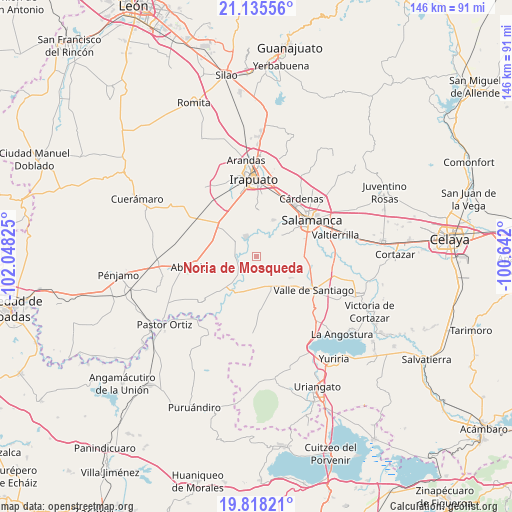 Noria de Mosqueda on map