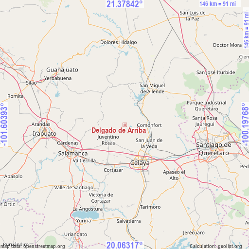 Delgado de Arriba on map