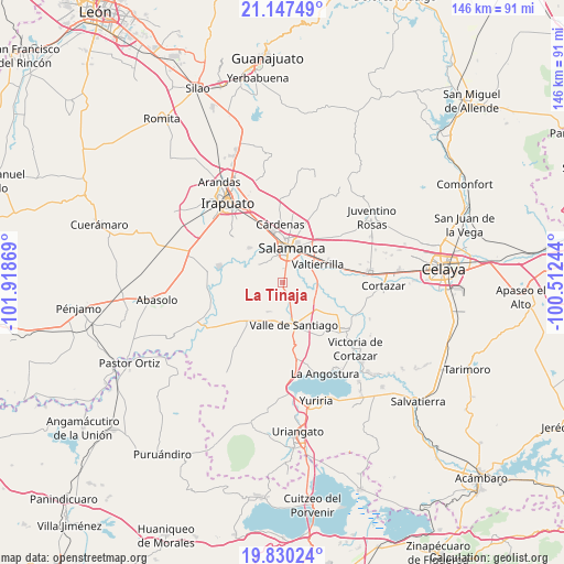 La Tinaja on map