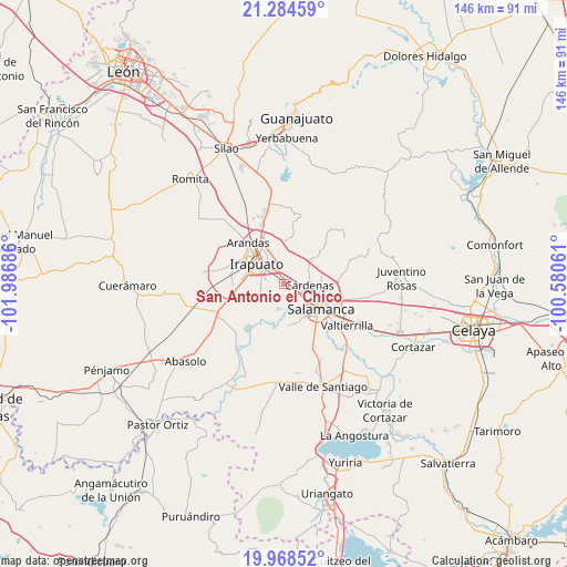 San Antonio el Chico on map