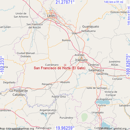 San Francisco de Horta (El Gato) on map