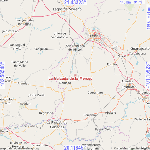 La Calzada de la Merced on map