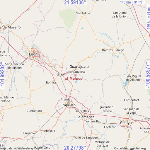 El Maluco on map