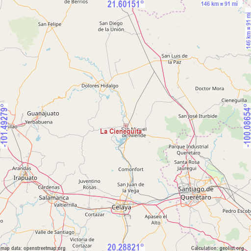 La Cieneguita on map