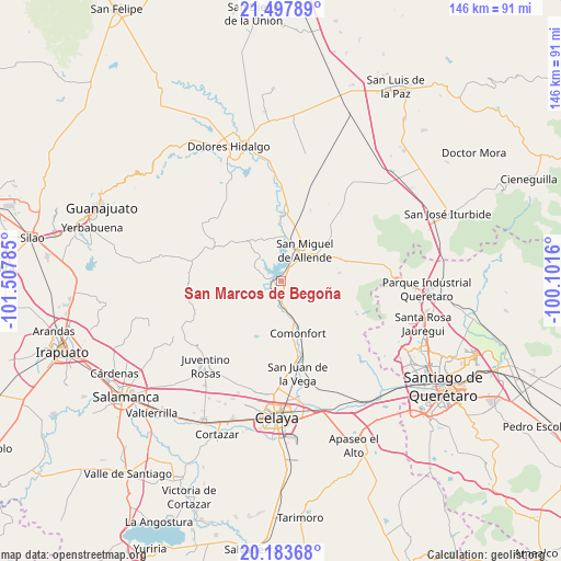 San Marcos de Begoña on map
