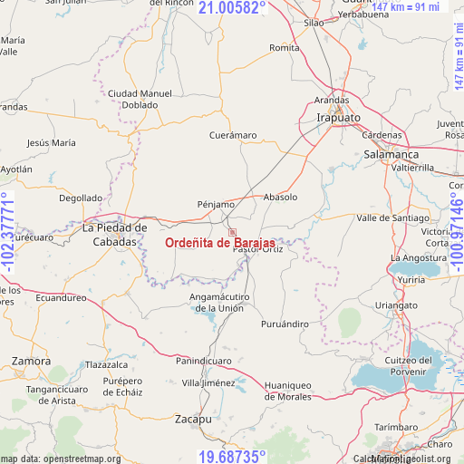 Ordeñita de Barajas on map