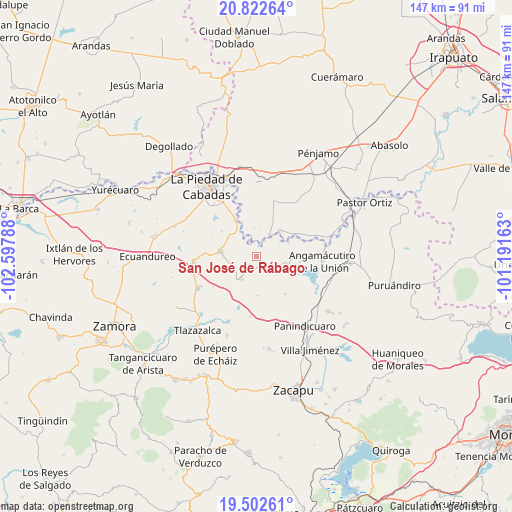 San José de Rábago on map