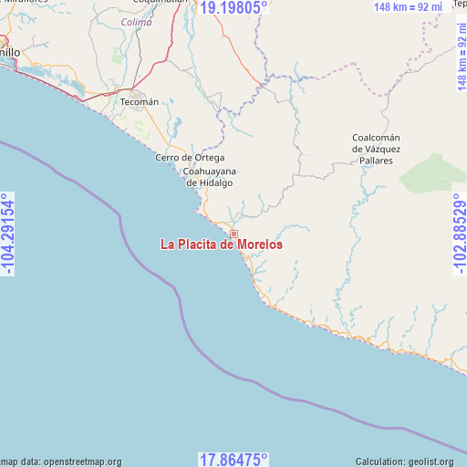La Placita de Morelos on map