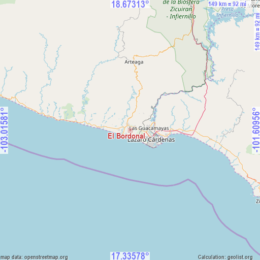 El Bordonal on map