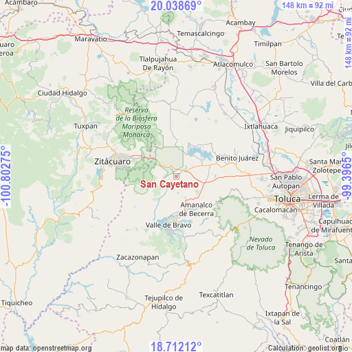 San Cayetano on map