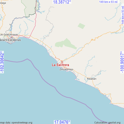 La Salitrera on map