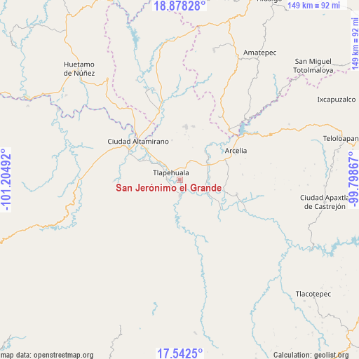 San Jerónimo el Grande on map
