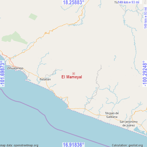 El Mameyal on map