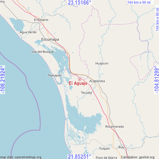 El Aguaje on map