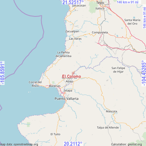 El Colomo on map