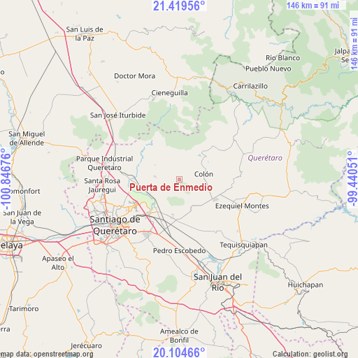 Puerta de Enmedio on map