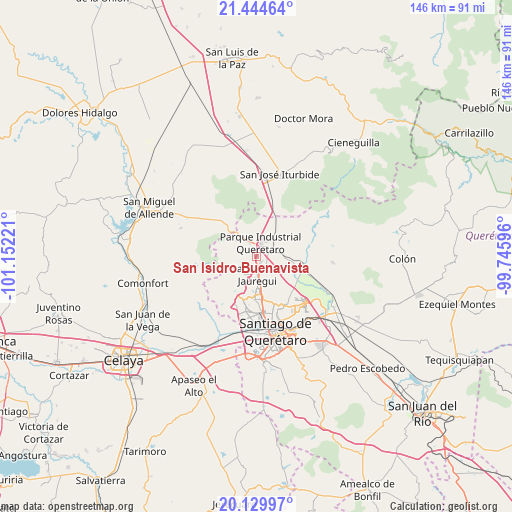 San Isidro Buenavista on map