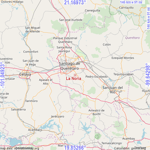 La Noria on map
