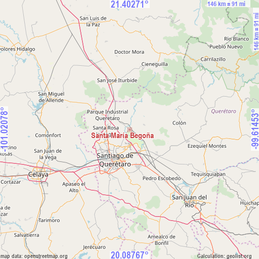 Santa María Begoña on map