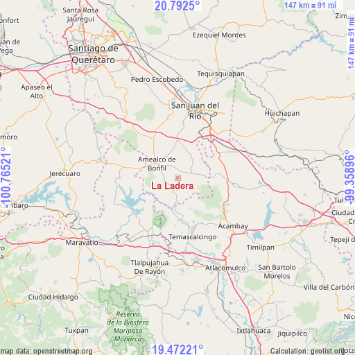 La Ladera on map