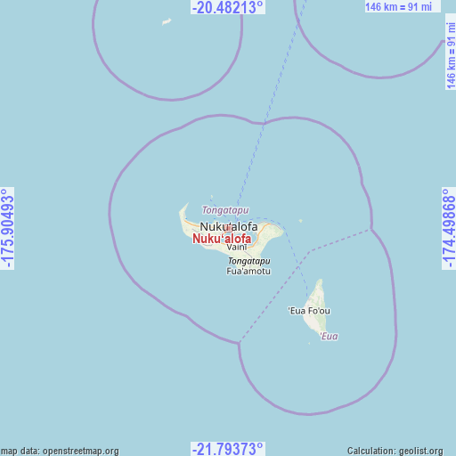 Nuku‘alofa on map