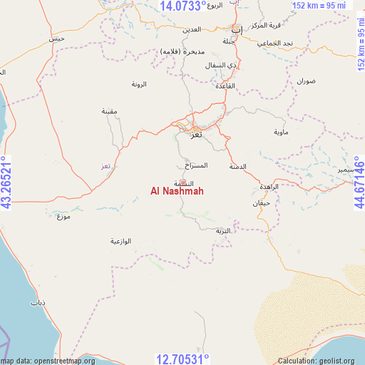 Al Nashmah on map