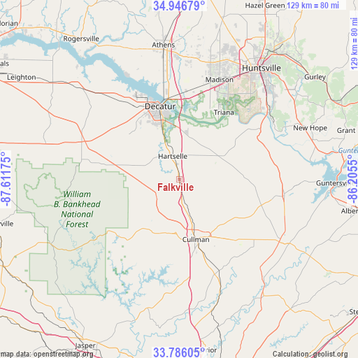 Falkville on map