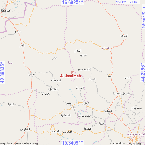 Al Jamīmah on map