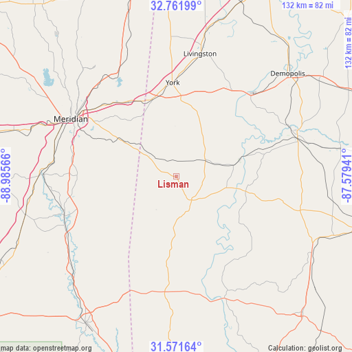 Lisman on map