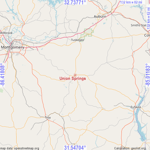 Union Springs on map