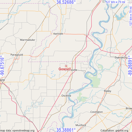 Gosnell on map