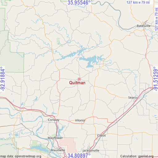 Quitman on map