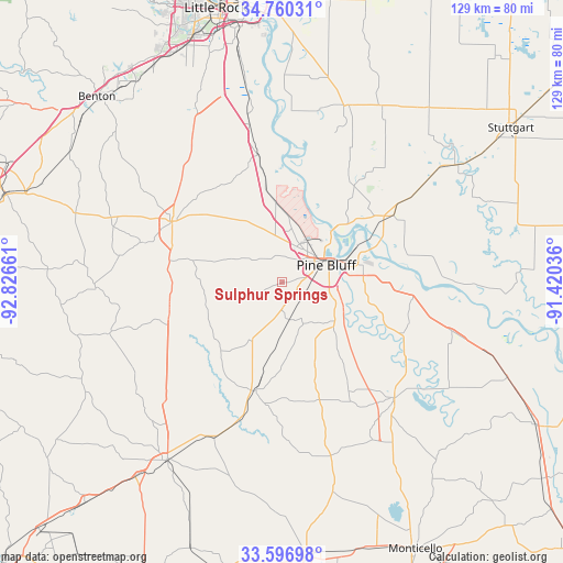 Sulphur Springs on map