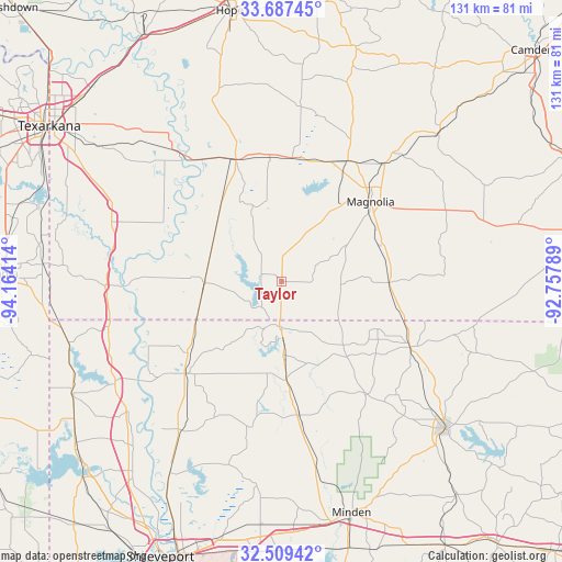 Taylor on map