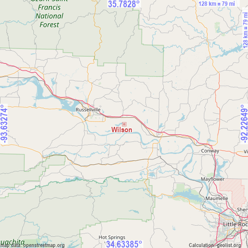 Wilson on map