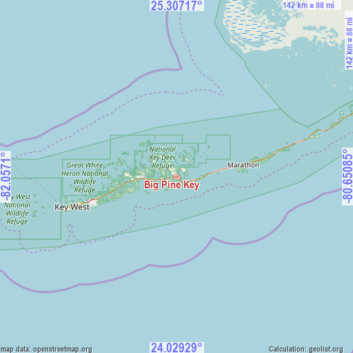 Big Pine Key on map