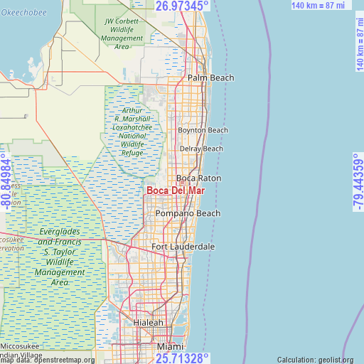 Boca Del Mar on map