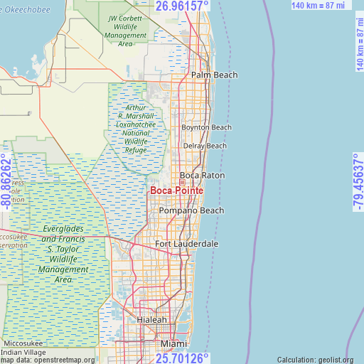 Boca Pointe on map