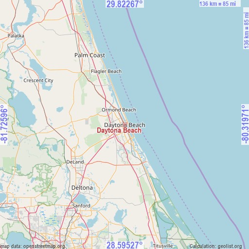 Daytona Beach on map