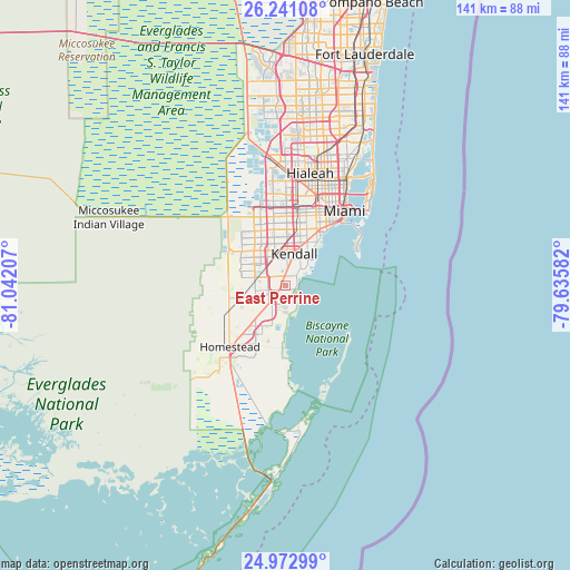 East Perrine on map