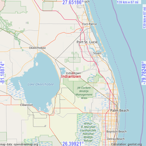 Indiantown on map