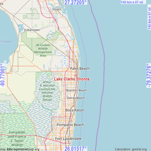 Lake Clarke Shores on map