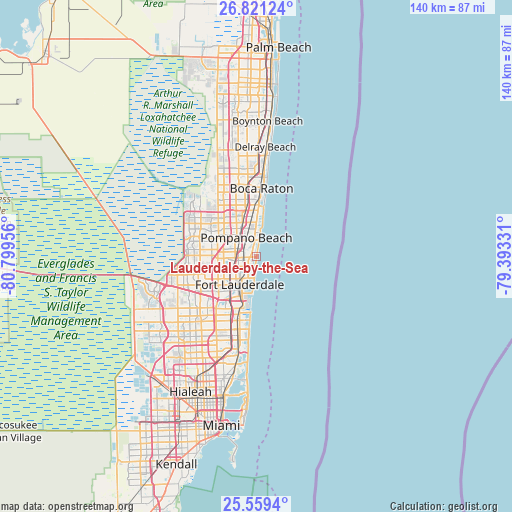 Lauderdale-by-the-Sea on map