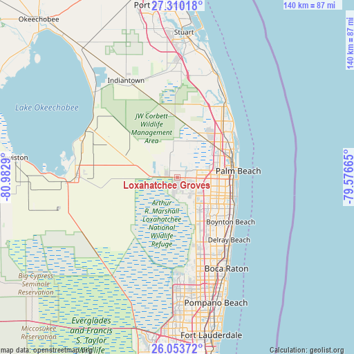 Loxahatchee Groves on map
