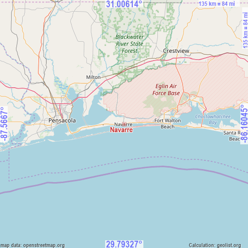 Navarre on map